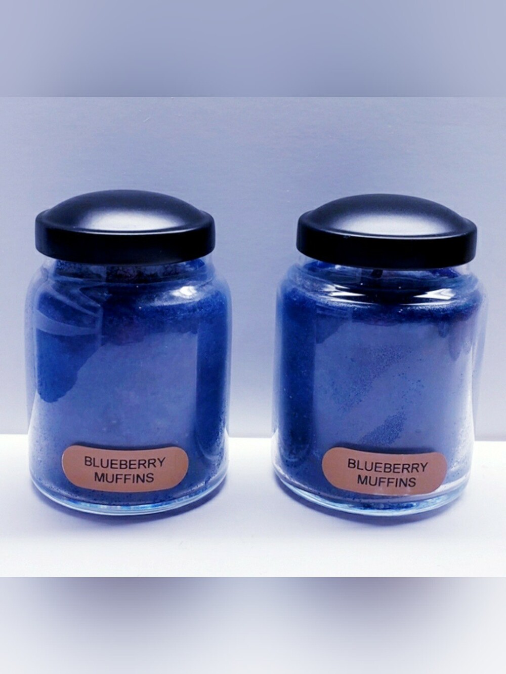 BLUEBERRY MUFFINS -A Cheerful Giver Baby Jar Single Wick Candle, 6 oz (2 pcs)